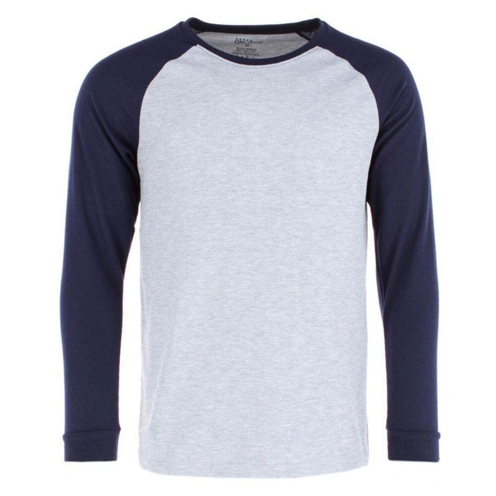 CTM Men's Thermal Underwear Raglan Sleeve Shirt